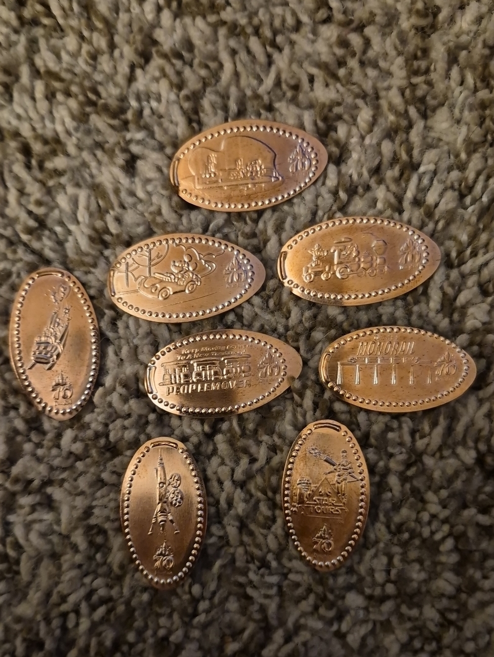 Disneyland Tomorrowland Pressed Pennies
